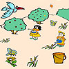 Apple Garten Färbung Spiel