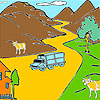 Mountain and cows coloring Spiel